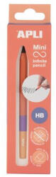 APLI Töltőceruza, mini, HB, hatszögletű, tricolor, APLI Infinite, narancs (LCA19964) - officemarket