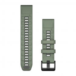 Garmin QuickFit 22 szilikon óraszíj zöld-grafitszínű (010-13392-04) (010-13392-04)