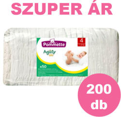 Pommette pelenka 4, Agility Dry, 7-18 kg, 4x50 db