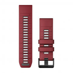 Garmin QuickFit 26 szilikon óraszíj bordó-grafitszínű (010-13393-06) (010-13393-06)