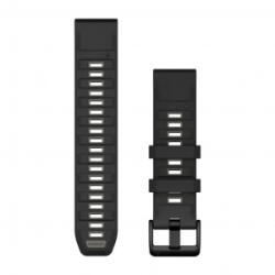 Garmin QuickFit 22 szilikon óraszíj fekete-szürke (010-13392-00) (010-13392-00)