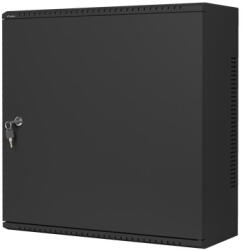 Lanberg 19" fali rack szekrény 6U+3U/540X200, alacsony profilú, összeszerelt, fekete (WAF1-5203-06-00B) - bbmarket