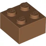 LEGO® 3003c150 - LEGO közepesen sötét bőrszínű kocka 2 x 2 méretű (3003c150)