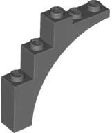 LEGO® 2339c85 - LEGO sötétszürke boltív 1 x 5 x 4 méretű (2339c85)
