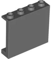 LEGO® 60581c85 - LEGO sötétszürke panel 1 x 4 x 3 méretű (60581c85)