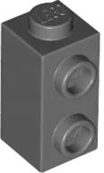 LEGO® 32952c85 - LEGO sötétszürke kocka 1 x 1 x 1 2/3 méretű 1 oldalán 2 bütyökkel (32952c85)