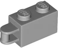 LEGO® 34816c86 - LEGO világosszürke kocka 1 x 2 méretű, fogantyúval a rövid oldalon (34816c86)