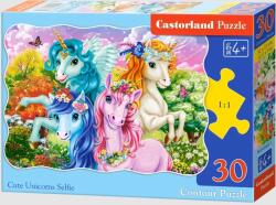 Castorland Puzzle Castorland din 30 piese - Selfie drăguț cu unicorn (3822) Puzzle