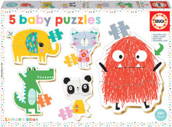 Educa Puzzle pentru bebeluși Educa 5 în 1 - Panglică cu lămâie (EDU18592) Puzzle
