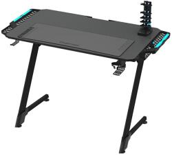 MILAGRO Gaming asztal SNAKE LED RGB háttérvilágítással 100x60 cm fekete GS8112 (MI1967)