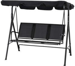 Garden Line Kerti hintaágy - Fekete - 170 x 110 x 153 cm (KRE3118)