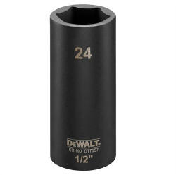DEWALT 24 mm 1/2" dugókulcs (mély) (DT7557-QZ)