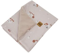 Eko ЕКО Памучно одеяло с подплата VELVET Bees Beige 100x80 cm