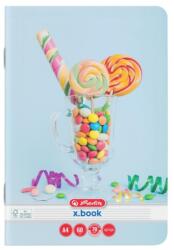 Herlitz Caiet A4, 60 File, 70 g / mp, Hartie FSC, Dictando, Colturi Rotunjite, Motiv Cupcakes (HRZ-9495170)