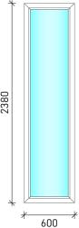 60×240 Fix oldalvilágító műanyag ablak (FIX-116)