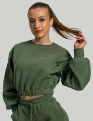 GymBeam Lunar női cropped pulóver Cedar Green - STRIX XXL