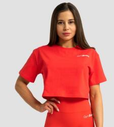 GymBeam Limitless női Cropped póló Hot Red - GymBeam L