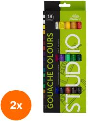 Phoenix Set 2 x 18 Culori Guase Phoenix, 12 ml (CUL-2xCH PG1812)