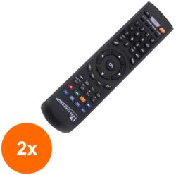 Jolly Line Set 2 x Telecomanda Universala Programabila Prin Ir 4: 1 Seria 7001 Neagra (TIV-2xRC-PROG-7001/BK4:1-JOLLY)