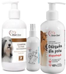 OVER ZOO OVER ZOO hosszúszőrű sampon 250ml OVER ZOO hosszúszőrű kondicionáló 240ml + INGYENES OVER ZOO állati szappan spray 50ml