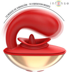 Intense Mariah U Shape Vibrator & Stimulator Red Vibrator