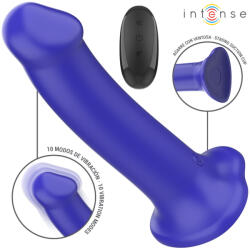 Intense Victoria Vibrator with Suction Cup & Remote Control Blue Vibrator