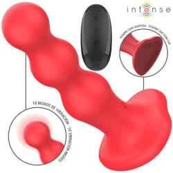 Intense Cody Vibrator with Suction Cup & Remote Control Red Vibrator