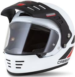 Cassida FormX FlatOut enduro bukósisak fehér-fekete-piros