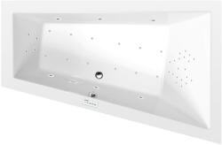 Sapho POLYSAN TRIANGL aszimmetrikus kád, jobbos, 180x120x50cm, Highline Hydro-Air, króm (20611.6010) (20611.6010)