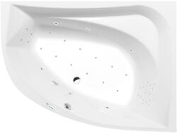 Sapho POLYSAN TANYA aszimmetrikus kád, jobbos, 160x120x49cm, Highline Hydro-Air, króm (66119.6010) (66119.6010)