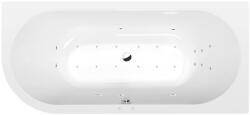 Sapho POLYSAN VIVA R 185 kád, jobbos, 185x80x47cm, Attraction Hydro-Air, króm (72129.4010) (72129.4010)