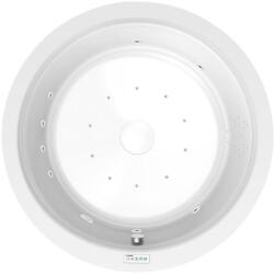 Sapho POLYSAN OBLO kör kád lábszerkezettel, le-túlfolyó nélkül, 165x48cm, Highline Hydro-Air, króm (72840.6010) (72840.6010)