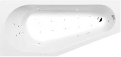 Sapho POLYSAN TIGRA L aszimmetrikus kád, balos, 150x75x46cm, Attraction Hydro-Air, króm (72928.4010) (72928.4010)
