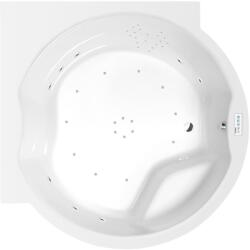 Sapho POLYSAN ROYAL sarok kád, 173x173x49cm, Highline Hydro-Air, króm (74211.6010) (74211.6010)