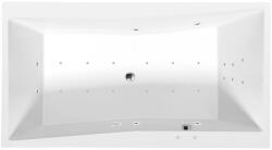 Sapho POLYSAN QUEST egyenes kád, 180x100x49cm, Attraction Hydro-Air, króm (78511.4010) (78511.4010)