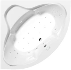 Sapho POLYSAN SIMONA sarokkád, 150x150x44cm, Highline Hydro-Air, króm (94111.6010) (94111.6010)