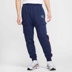 Nike Air Mens Fleece Cargo Pants S | Bărbați | Pantaloni de trening | Albastru | HM0180-411