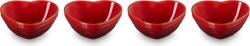 Le Creuset Castronașe pentru sosuri Heart vișinii 4 buc (89341900600008) Castron