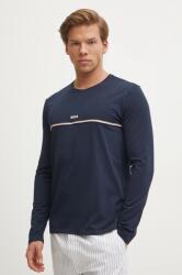 HUGO BOSS hosszú ujjú otthoni viseletre sötétkék, nyomott mintás, 50515378 - sötétkék L