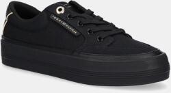 Tommy Hilfiger sportcipő ESSENTIAL VULC TEXTILE SNEAKER - fekete Női 40