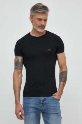 Giorgio Armani t-shirt 2 db fekete, férfi, sima - fekete M - answear - 18 990 Ft