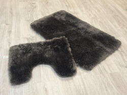Budapest Carpet Scott 7080-2 Anthracite 2 Részes Fürdőszoba Szőnyeg 50x80cm