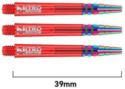  Dart szár közepes Red Dragon Nitro Ionic műanyag fém toppal, piros 39mm