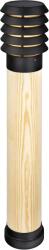 Norlys Alta Wood natúr-fekete LED kültéri állólámpa (NO-1673BL) LED 1 izzós IP65 (1673BL)