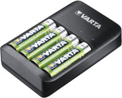 VARTA Incarcator Varta USB Quatro cu 4 acumulatori AA R6 2100mAh Ni-MH 1, 2V 57652 (57652)