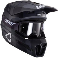 Leatt GPX 3.5 fekete-grafit bukósisak, ajándék Velocity 4.5 szemüveggel XXL méret (1024060365)