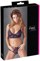 Cottelli Collection - Virágos, csipke melltartó szett (lila)