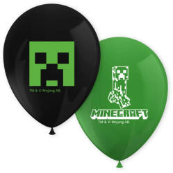 Minecraft Green léggömb, lufi 8db-os