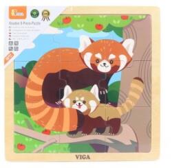 Viga Toys Fa puzzle Panda 9db