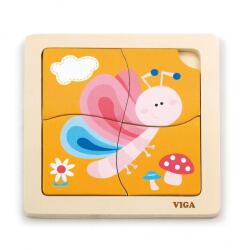 Viga Toys Fa puzzle Lepke 4db